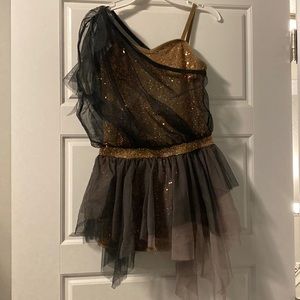Curtain Call Dance costume bronze and black